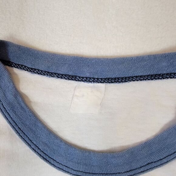 VTG 1986 Boston Red Sox AL Champions Ringer T-Shirt Sz XS Washed Tag Ron Piper - Picture 5 of 7